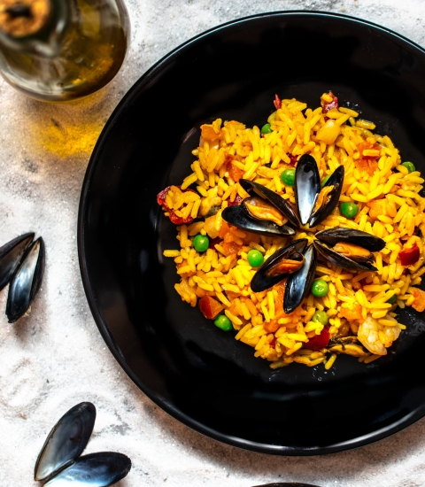 Paella for a seminar at Miramar La Cigale Hotel